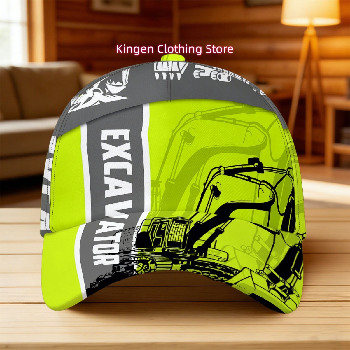 Heavy Equipment Vector - 1 buah topi snapback yang dapat