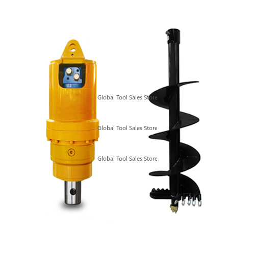 Auger Drill Attachment - Motor dan Gearbox Komponen Inti Alat