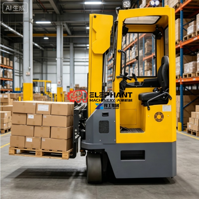 Electric Forklift - Truk Reach Elektrik Berkapasitas Ganda, Tersedia