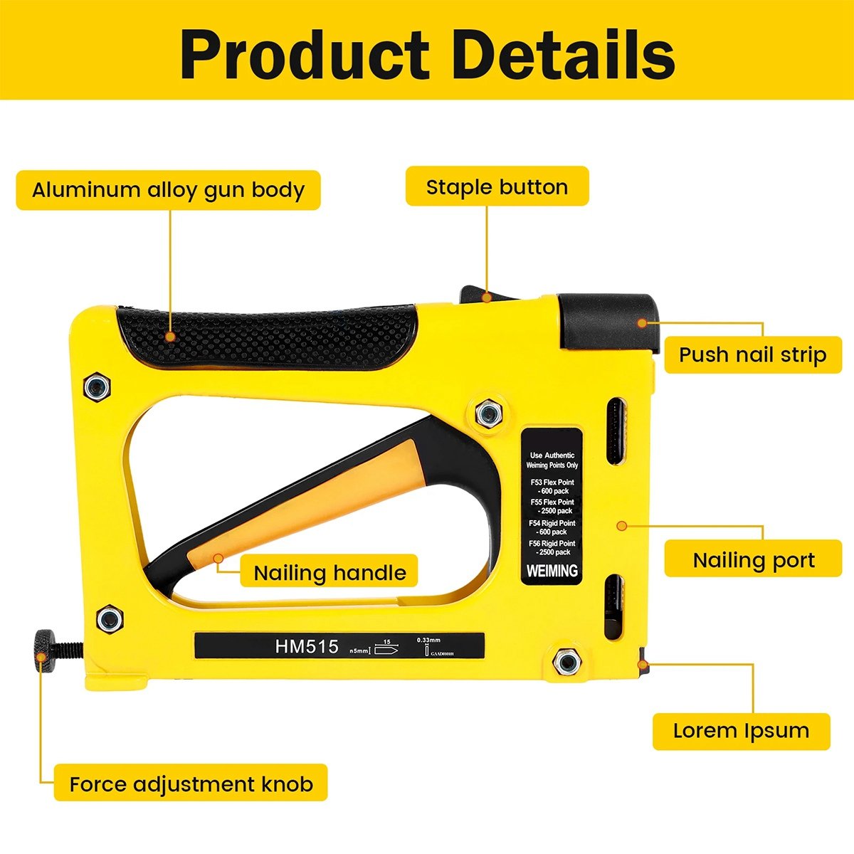 Heavy Equipment Pictures - A20I Stapler Paku untuk Pekerjaan Kayu,