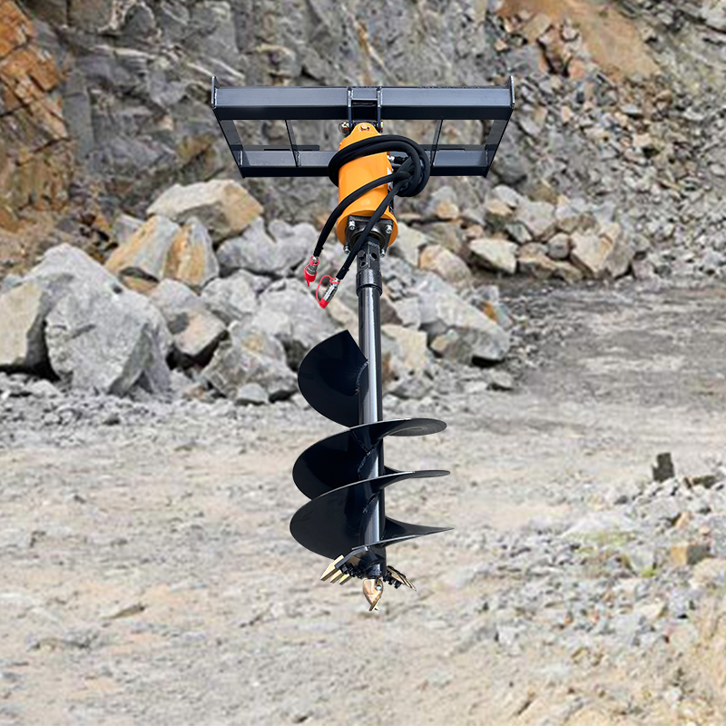 Auger Drill Attachment - Aksesoris Mini Skid Steer Penggali Lubang