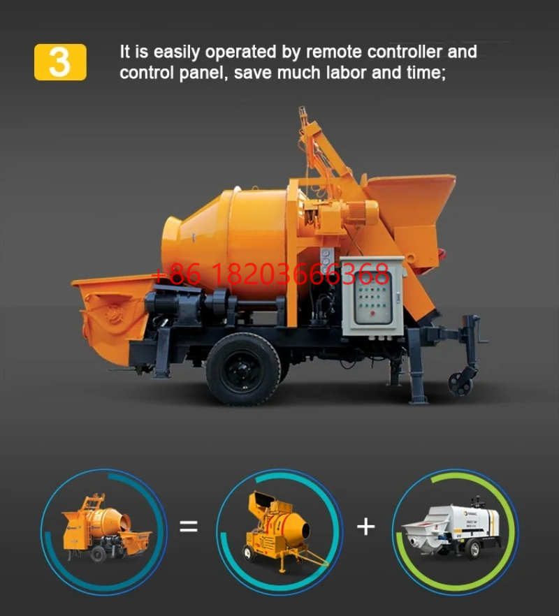 Concrete Mixer Machine - Mesin Pompa Beton Kustom, Mesin Pompa