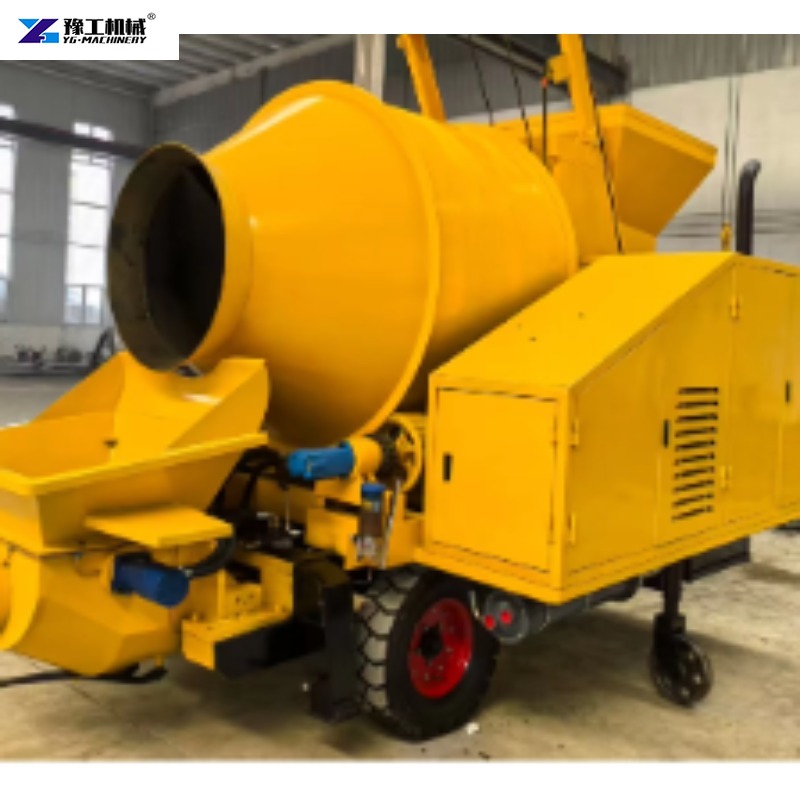 Concrete Mixer Machine - Mesin Pengaduk Beton Terpasang di Trailer