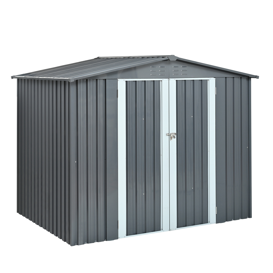Heavy Equipment Yard - Gudang Penyimpanan Logam dengan Pintu Ganda,