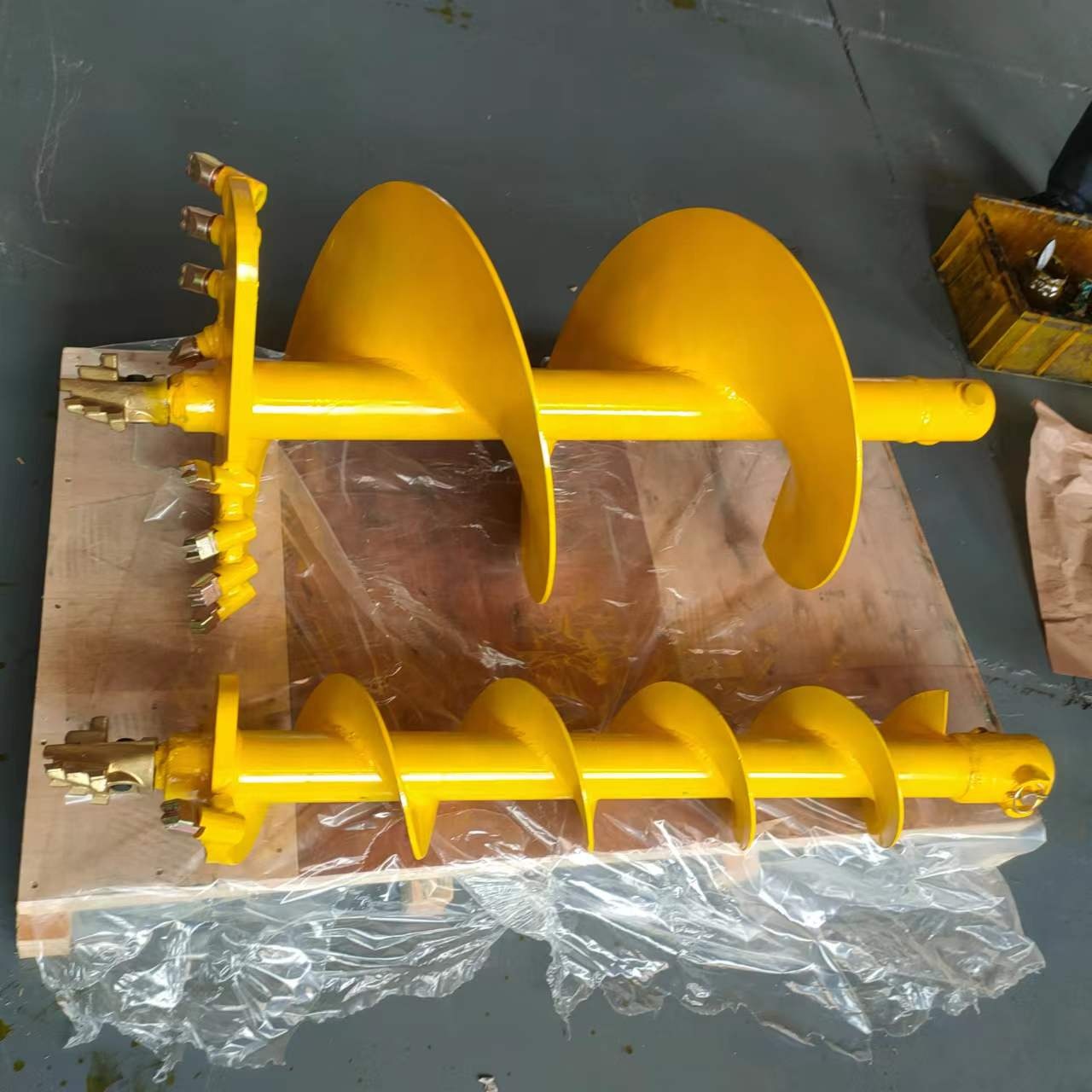 Auger Drill Attachment - Mesin Bor Tanah Excavator dengan Aksesoris