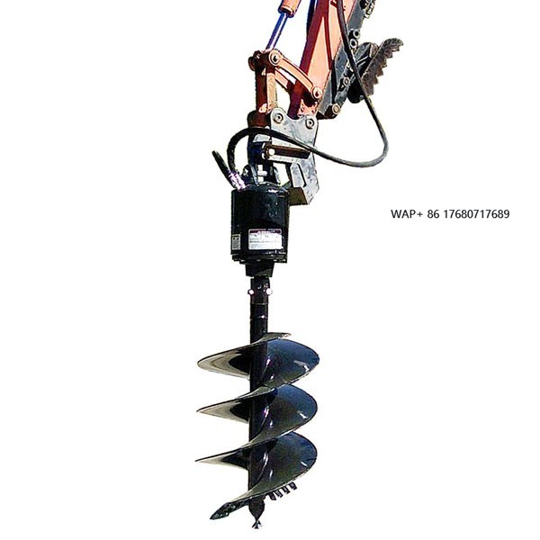 Auger Drill Attachment - Aksesoris Excavator Bor Tanah Hidrolik dengan