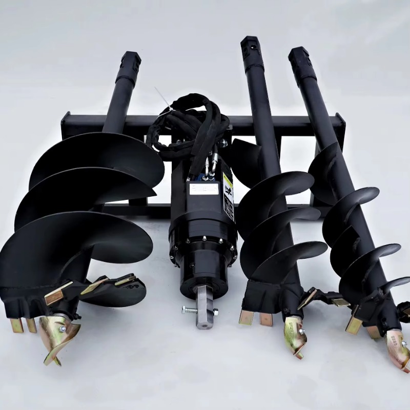 Auger Drill Attachment - Aksesoris Bor Tanah Skid Steer Berat