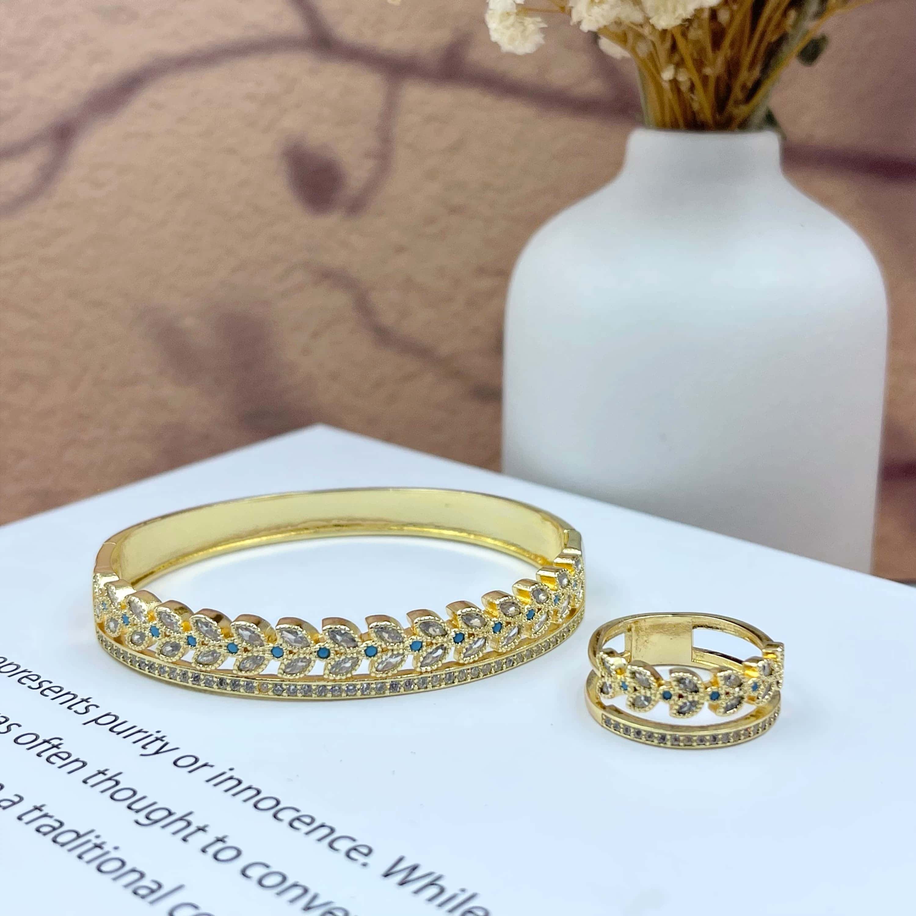 Heavy Equipment Glass - Gelang Kaca Barok Vintage untuk Wanita,