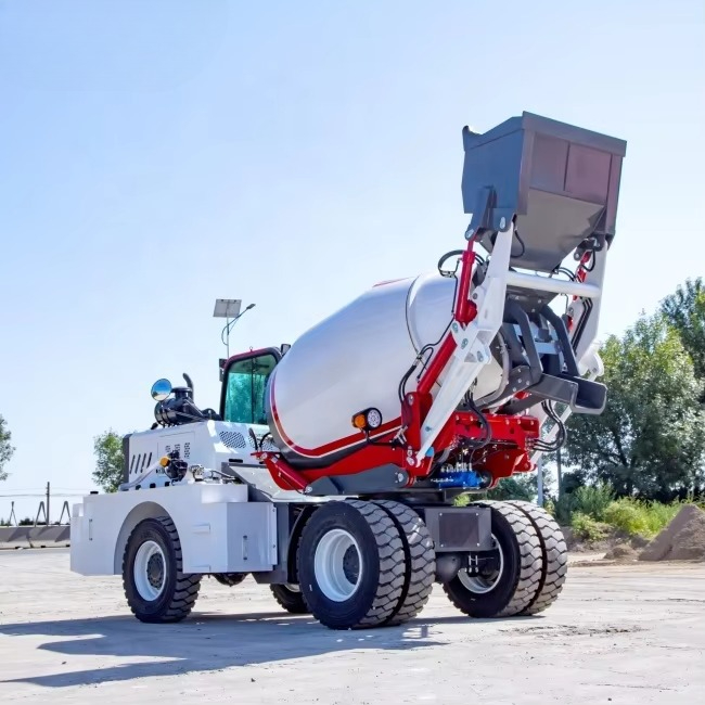 Truk Mixer Beton 4WD Self Load - Concrete Mixer Machine ulasan dan harga