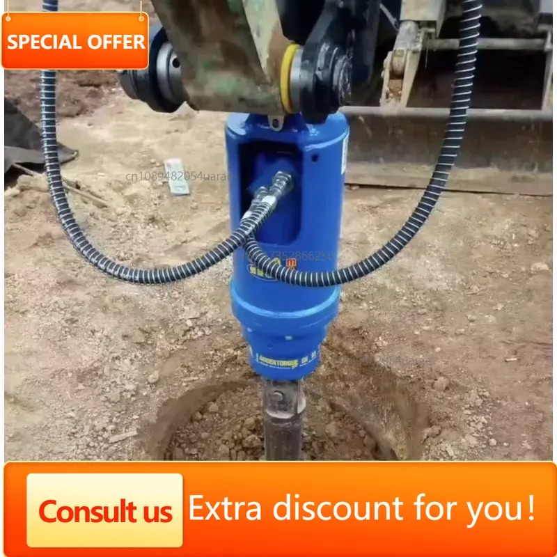 Aksesoris Bor Tanah Hidrolik u - Auger Drill Attachment ulasan dan harga