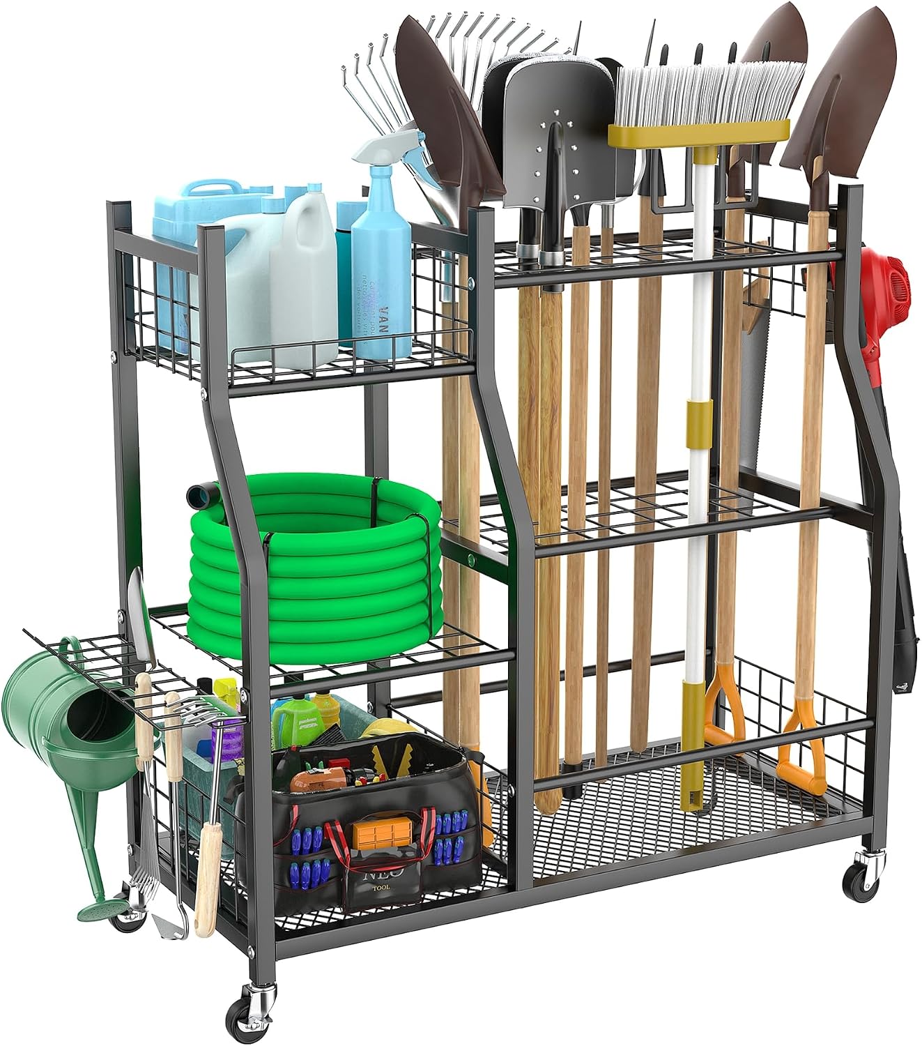 Rak Organizer Peralatan Kebun  - Heavy Equipment Yard ulasan dan harga