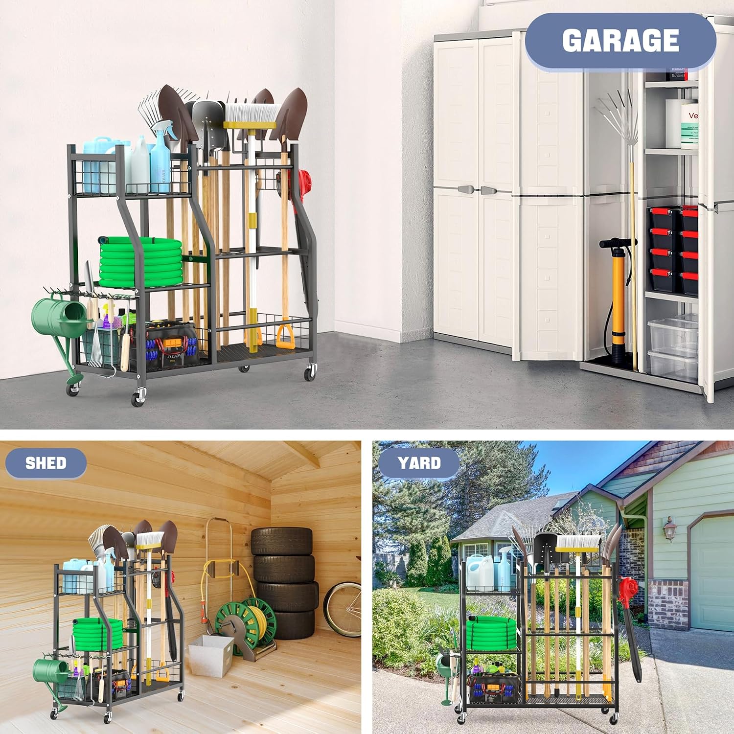 Rak Organizer Peralatan Kebun  - Heavy Equipment Yard ulasan dan harga
