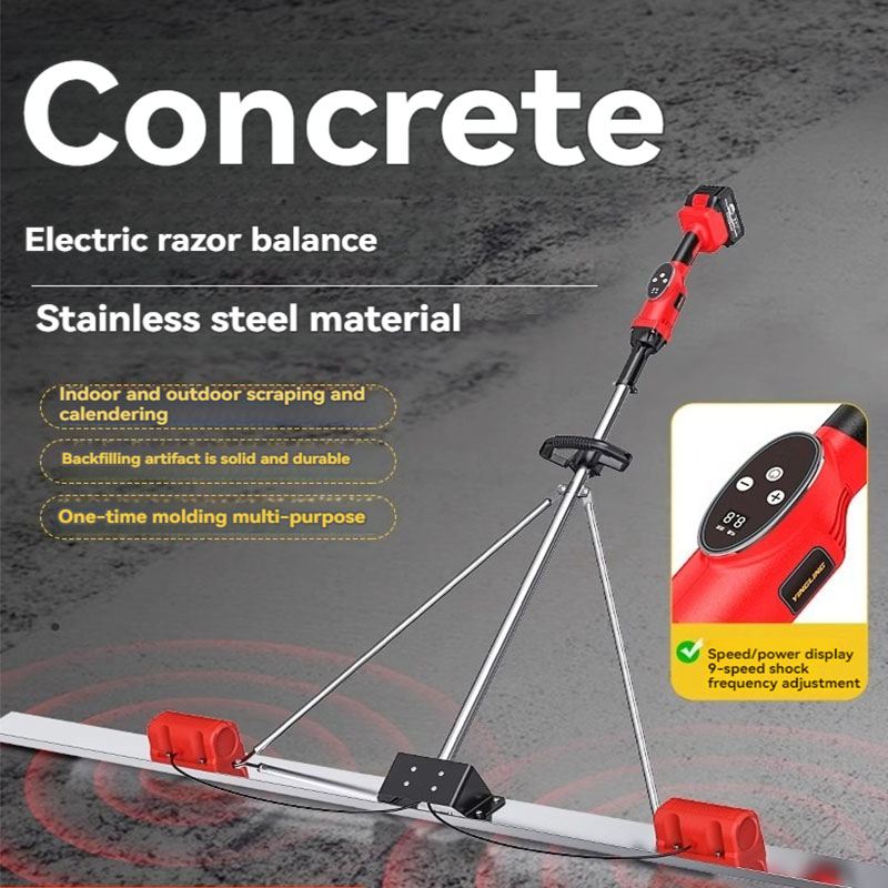 Pengeruk beton listrik, mesin  - Concrete Screed Vibrator ulasan dan harga