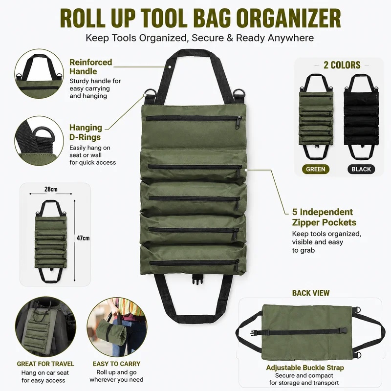 Tas Perkakas Gulung Tahan Bant - Heavy Equipment Operation ulasan dan harga