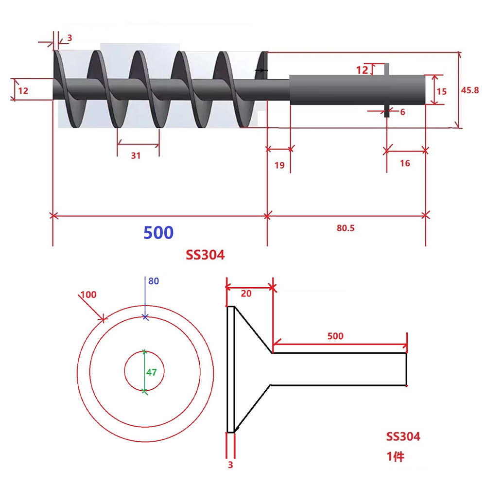 Mata Bor Auger Kustom untuk Me - Auger Drill Attachment ulasan dan harga