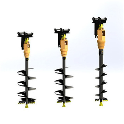 Aksesoris Excavator Bor Tanah  - Auger Drill Attachment ulasan dan harga