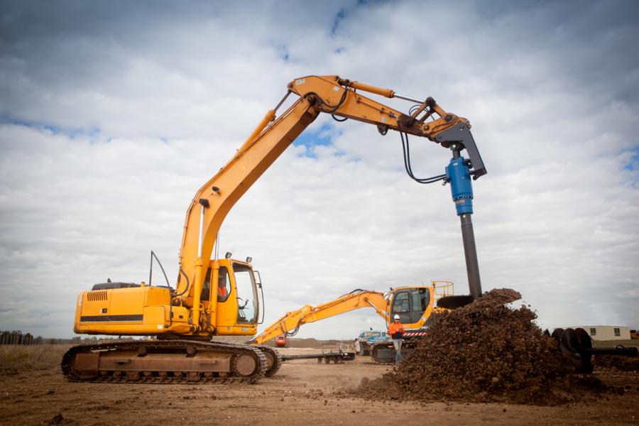 Aksesoris Excavator Bor Tanah  - Auger Drill Attachment ulasan dan harga