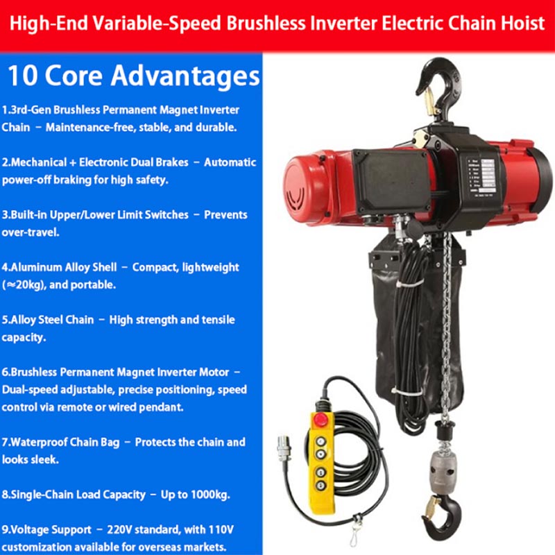 Kerekan Rantai Listrik 220V Ke - Electric Chain Hoist ulasan dan harga